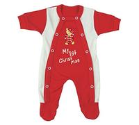 BabyPrem Premature Preemie Tiny Baby My First Christmas Clothes Cotton Sleepsuit Baby grow 1.5-3.5lb 32-38 Red