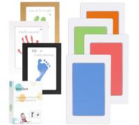 BabyQunt Inkless Baby Hand and Footprint Kit,Clean-Touch Ink Pad Kit,Safe No Mess Printing Infant Hand Foot Stamp,4 Pack Newborn Inkless Print Pads Perfect Keepsake or Gift for Family