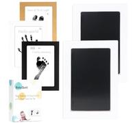 BabyQunt Inkless Baby Hand and Footprint Kit,Clean-Touch Ink Pad Kit,Safe No Mess Printing Infant Hand Foot Stamp,2 Pack Newborn Inkless Print Pads Best Keepsake or Gifts for Family