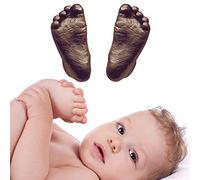 BabyRice 3D Handprints Footprints Baby Casting Kit Cast Baby's Hand and Foot Out of Plaster & Choose Your Paint Colour (Bronze)