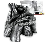 BabyRice Family Hand Casting Kit 4-5 DIY Hand Moulding Kit for Couple, Baby & Children, 1kg Alginate Moulding Powder & 1kg Stone Cast Plaster