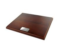 BabyRice Mahogany Veneer Display Plinth Base 10x8 (25x20cm) Personalised Engraved Silver Plaque