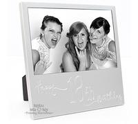 BabyRice New Engraved Silver 18th Birthday Photo Frame Gift Party, Celebration, Big Event, Special Occasion Pictures Memories Ideas Decoration Family