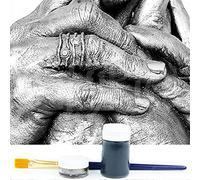 BabyRice Paint Effects Finishing Kit Wax Metallic Lustre - Silver