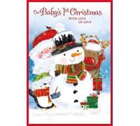 Baby's 1st Christmas Card - Cute Design