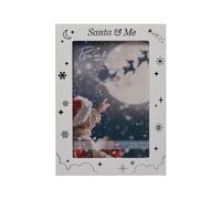 Baby's 1st Christmas Santa and Me Photo Frame 4' x 6' White and Silver 9787