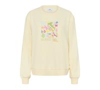 Babys Breath Sweatshirt with Embroidered Motif - female - Saint Tropez - Sweatshirts - Yellow - 2XL - Sweatshirts & Hoodies 2XL