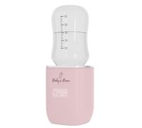 Baby's Brew Portable Bottle Warmer for Travel, Cordless Waterless, Pink | Warms breastmilk and formula in your own bottle. No pouring, no water. 4 temps, 8-12 hr rechargeable battery, USB-C