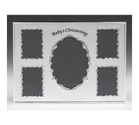 'Baby's Christening' Multi-Photo Frame (Silver colour)