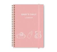Baby's Daily Log Book - A5 Baby Care planner for Newborns, Schedule for Tracking Newborn's Daily Routine, 152 Easy to Fill Pages Track and Monitor Nursing, Sleep, Feeding, Diapers, Pumping - Pink