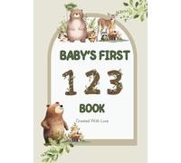 Baby's First 123: Baby Shower Coloring Page Guestbook Ideal for Woodland Animal Theme Parties