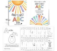 Baby's First ABC Book Baby Shower Activity Keepsake Game, ABC Coloring Baby Shower Guest Book Alternative, Baby's First Alphabet Coloring Book, Alphabet A to Z Coloring Pages