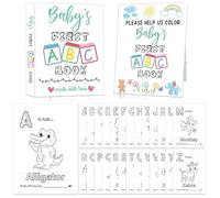 Baby's First ABC Book Baby Shower Activity Keepsake Game, ABC Coloring Baby Shower Guest Book Alternative, Baby's First Alphabet Coloring Book, Alphabet A to Z Coloring Pages