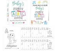 Baby's First ABC Book Baby Shower Activity Keepsake Game, ABC Coloring Baby Shower Guest Book Alternative, Baby's First Alphabet Coloring Book, Alphabet A to Z Coloring Pages