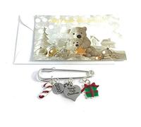 Baby's First Christmas 2020 Keepsake Charms Gift Bag and Card (Organza Gift Bag)
