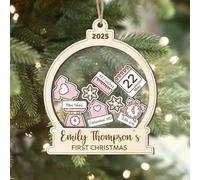 Baby's First Christmas Ornament 2026 - Personalized Baby First Christmas Ornament for Newborn Birth States Boy Girl Keepsake (baby 2026)