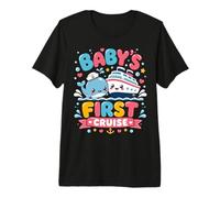 Baby's First Cruise Cute Whale Nautical Trip Premium T-Shirt