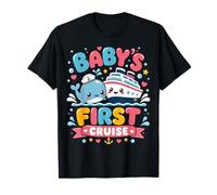 Baby's First Cruise Cute Whale Nautical Trip T-Shirt
