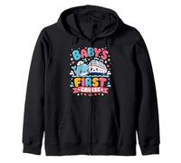 Baby's First Cruise Cute Whale Nautical Trip Zip Hoodie
