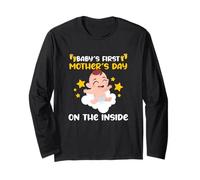 Baby's First Mother's Day On The Inside Mama Long Sleeve T-Shirt