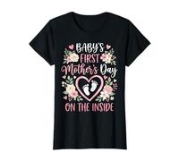 Baby's First Mother's Day On The Inside - Mom Pregnant T-Shirt