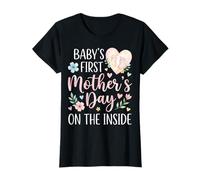 Baby's First Mother's Day On The Inside - Mom to Be Pregnant T-Shirt