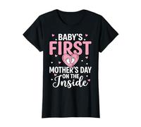 Baby's First Mother's Day On The Inside Pregnancy Reveal Mom T-Shirt