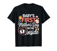 Baby's First Mother's Day On The Inside Pregnant Mom T-Shirt