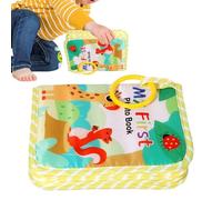 Baby's First Photo Album - Baby Photo Book Soft | Soft Cloth Souvenir with Mirror Memory Keeping Keepsake for Parents Memories Birthday Family Kids