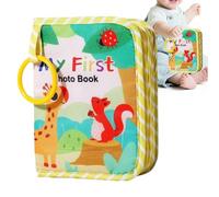 Baby's First Photo Album | Soft Photo Album for Baby | Soft Cloth Memory Keeping Keepsake with Mirror for Gender Reveal Birthday Parents Memories Kids