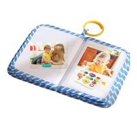 Baby's First Photo Album - Soft Photo Album for Baby | Soft Cloth Souvenir with Mirror Memory Keeping Keepsake for Parents Memories Birthday Family Kids