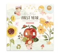 Baby's First Year Calendar by Bright Day - 1st Year Tracker - Journal Album To Capture Precious Moments - Milestone Keepsake For Baby Girl or Boy, Fairy