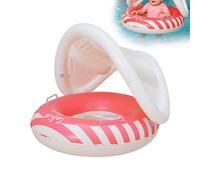 babys Float With Canopy - Swimming Float Inflatable With Sun Canopy, Pool Swimming Floats For 6-48 Months UPF50+ Protection,Removable Sunshade For Vacation Travel Hotel Resort Beach Water Park Pool