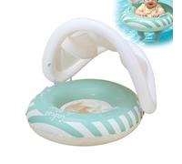 babys Float With Canopy - Swimming Float Inflatable With Sun Canopy, Pool Swimming Floats For 6-48 Months UPF50+ Protection,Removable Sunshade For Vacation Travel Hotel Resort Beach Water Park Pool