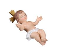Babys Jesus Crafted Figurine - 80g Artisan Polymer Build, Holy Child Presentation, Biblical Nursery Ornament, Spiritual Symbolic Creche For Artwork Illustration | Seasonal Winter Celebration Home For
