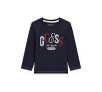 Baby's long sleeve T-shirt Guess Logo N6BI19-K8008 Bleu 24 monthes