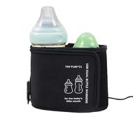 Babys Milk Warmer - USB Rechargeable Double Bottle, Quick Heat, Babys Food Jar Function | Portable Milk Heater for Accurate Temperature, Most Bottles and Food, Home, Travel, Nursery, Inffant Care