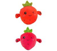 Babys Musical Sensory Toy - 2 Pack Skin Touch Activated Sound Dolls | Sensory Activity Learning Educational Kid Toy with Fruit Style | Fun Christmas and Birthday Gift for Crib, Nursery