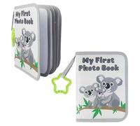 Baby's My First Photo Album 17 4x6 Pictures Soft Cloth Photo Album Unisex Kids' Personalized Memory Photos Albums for Family Baby Shower Party Toddler Kid Girl