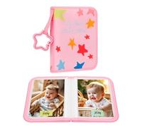 Baby's My First Photo Album for Baby Holds 21 4x6 Photos, Baby Photo Album Soft Cloth Family Book, My First Family Album for 4x6 Baby Shower Kids Toddlers Family Pictures, Toddler Photo Album (Pink)