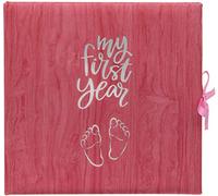 Baby's My First Year Record Log Book to Commemorate Birth Through Their First Year on Earth - Pink