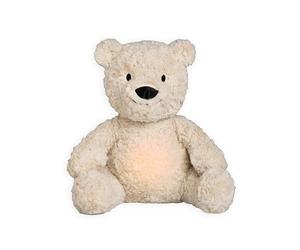 Baby's Only - Bo the Teddy Bear with Sleep Trainer - Baby Night Light with White Noise - Cry Sensor - Sleep aid for Baby - for Girls and Boys - Newborn & Baby Gifts - Warm Linen