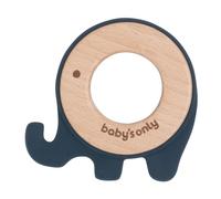 Baby's Only - Teething Ring Elephant - Vintage Blue