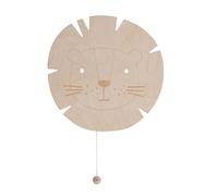 Baby's Only - Wall lamp Lion Wonder - Baby Wall Light - LED Wall Light - Lion Light Shade - Kids Light - Animal lamp - 25000 Hours - Wooden Wall lamp - Easy to Mount - Brown