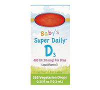 Baby's Super Daily D3, Vitamin D Drops, 400 IU, Soy-Free, Gluten-Free 10.3 ml