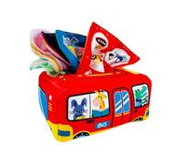 Baby's Tissue Box Toy Montesori - Soft Sensory Learning Plaything, Educational Fabric Activity Cube | Todler Infantt Development Aid, Preschool Cognitive Training Tool For Newborns Growth