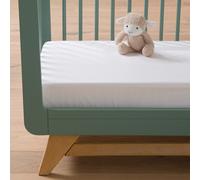 Baby's Towelling Anti-Dust Mite Waterproof Mattress Protector, Max Height 14cm White