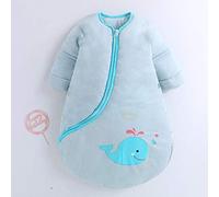 Babyschlafsack Baumwolle Kinderschlafsack Dünn Gesteppte Babyschlafsack Anti Kick (L,Green Thick)