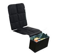 BABYSEATER Car Seat Protector with Trash Can - Waterproof Car Seat Pad and Collapsible Trash Bin - Adjustable Auto Seat Protector Designed for All Vehicles - Black