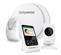 Babysense 7 Baby Breathing Movement Monitor for Home Use, Real-Time Alerts, Tracks & Notifies for Motion Irregularity, Full Bed Coverage with 2 Sensor Pads
